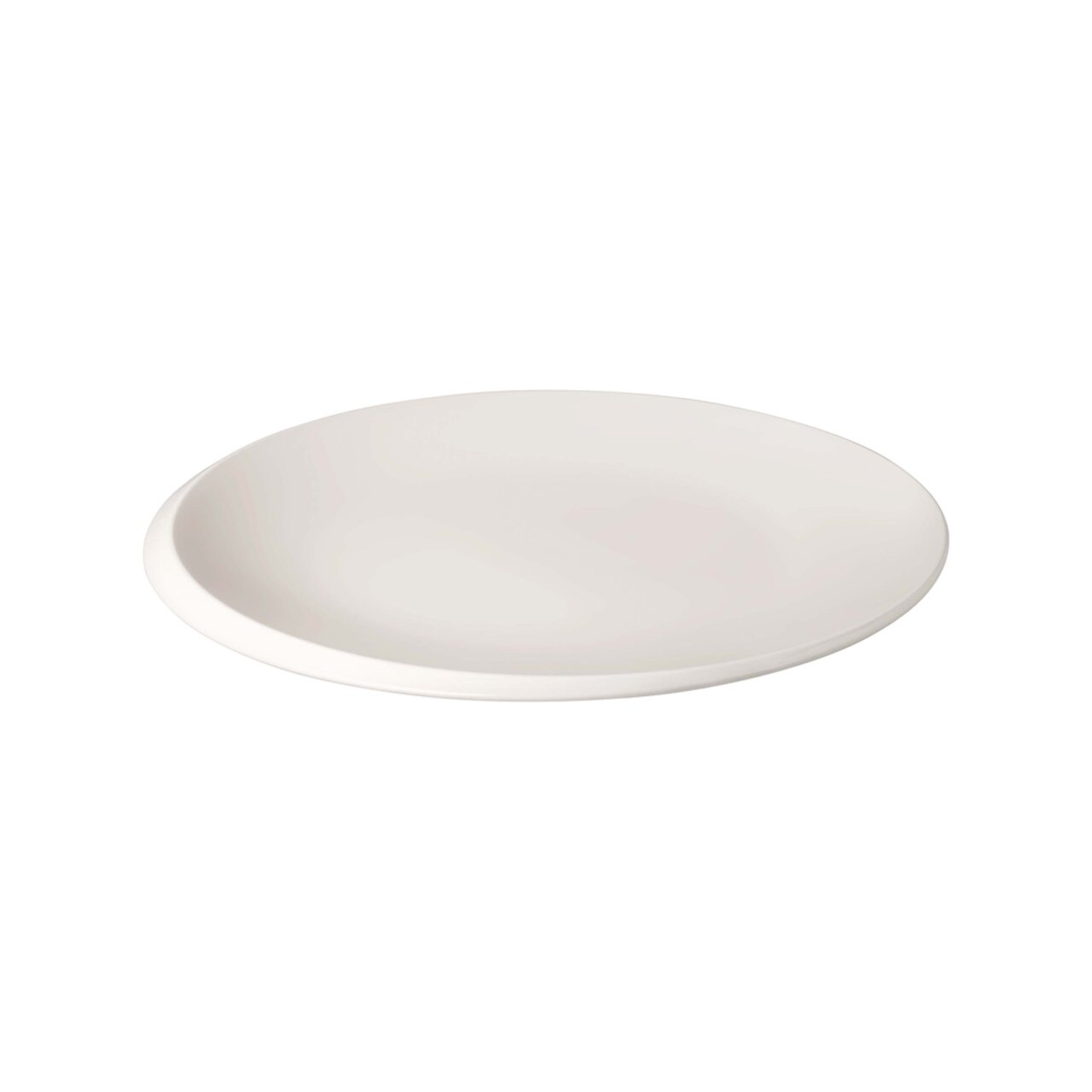 Wit serviesbord NewMoon 27 cm, zijaanzicht