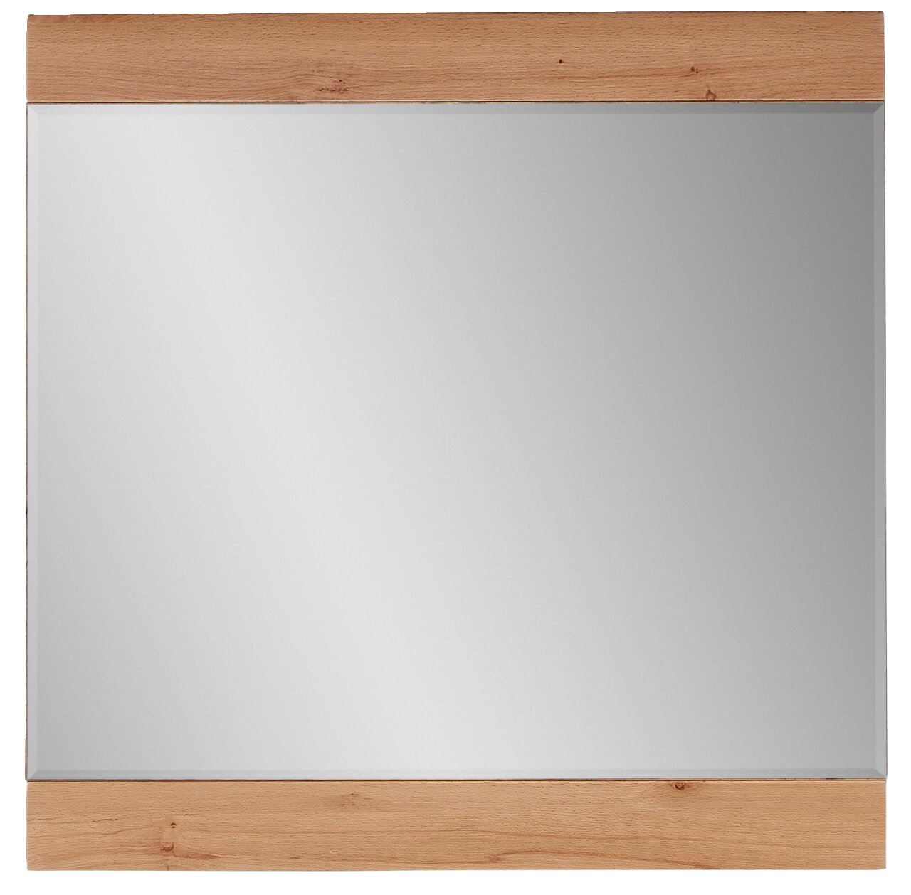 Voleo Spiegel MADERA PLUS Rechteckiger Spiegel mit Holzrahmen, Frontalansicht