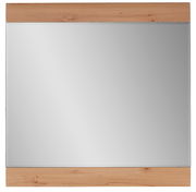 Rechteckiger Spiegel mit Holzrahmen, Frontalansicht