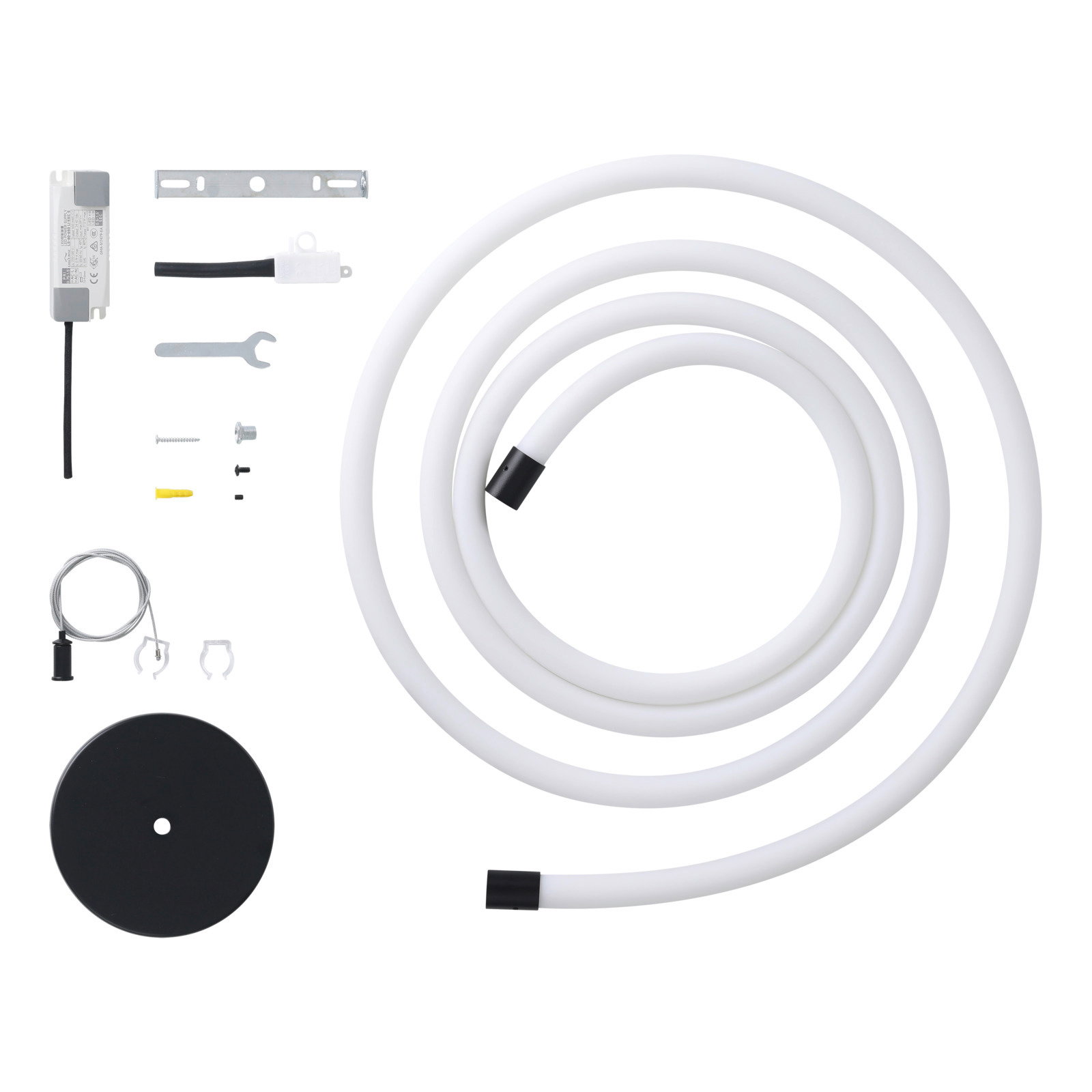 LED-Lichtschlauch Glow-Line mit Zubehör, Draufsicht