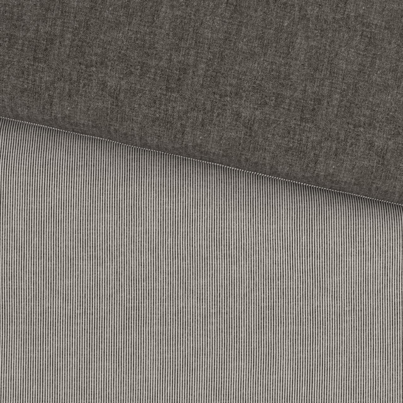 Marc O'Polo Bettwäsche 135x200cm Bettwäsche 135x200cm mit gestreiftem und einfarbigem Design, Draufsicht