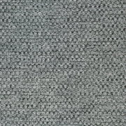 Grauer, grob gewebter Stoffbezug mit melierter Struktur, Detailaufnahme aus der Draufsicht