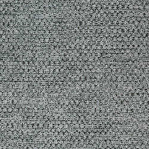 Grauer, grob gewebter Stoffbezug mit melierter Struktur, Detailaufnahme aus der Draufsicht