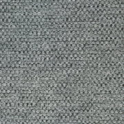 Grijze, grof geweven stoffen bekleding met gemêleerde structuur, detailfoto van bovenaf