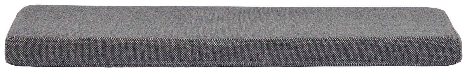 Graues Sitzkissen in Seitenansicht