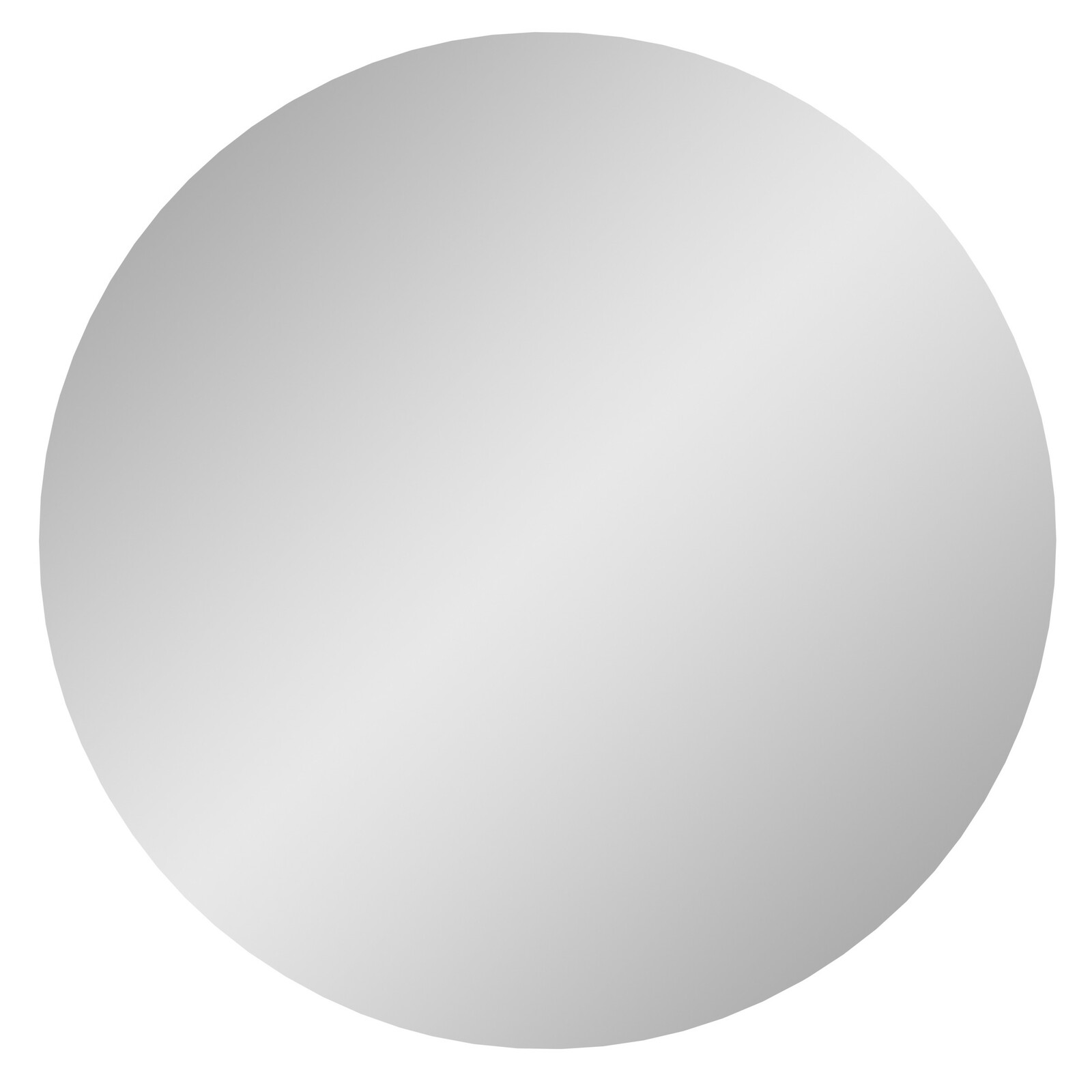 Runder Spiegel in Frontalansicht