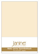 Jersey-Spannbetttuch in Beige, 100x200cm, aus 100% Baumwolle, bügelfrei, Vorderansicht