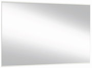 Rechteckiger Wandspiegel mit schmalem Rahmen, seitliche Perspektive