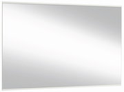 Rechteckiger Wandspiegel mit schmalem Rahmen, seitliche Perspektive