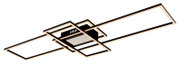 Moderne Deckenleuchte mit geometrischem Design, seitliche Perspektive