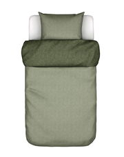 Grüne Bettwäsche 135x200cm mit Kissenbezug, Draufsicht