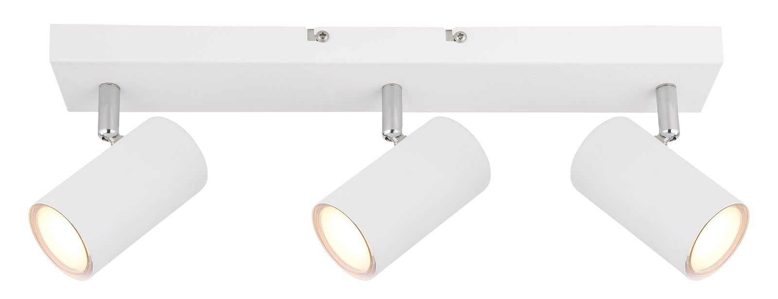 Globo Lighting Strahler ROBBY Dreifacher weißer Strahler aus seitlicher Perspektive