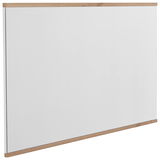 Großer rechteckiger XL-Spiegel mit Holzrahmen, seitliche Perspektive