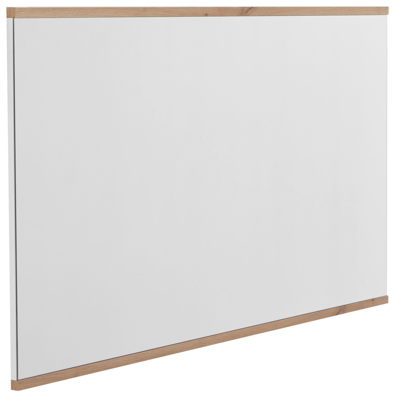 XORA XL-Spiegel YAMAEL Großer rechteckiger XL-Spiegel mit Holzrahmen, seitliche Perspektive