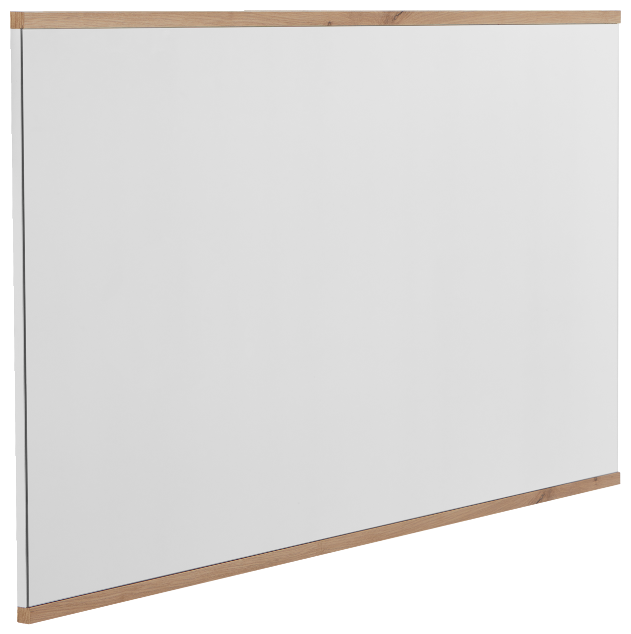 XORA XL-Spiegel YAMAEL Großer rechteckiger XL-Spiegel mit Holzrahmen, seitliche Perspektive