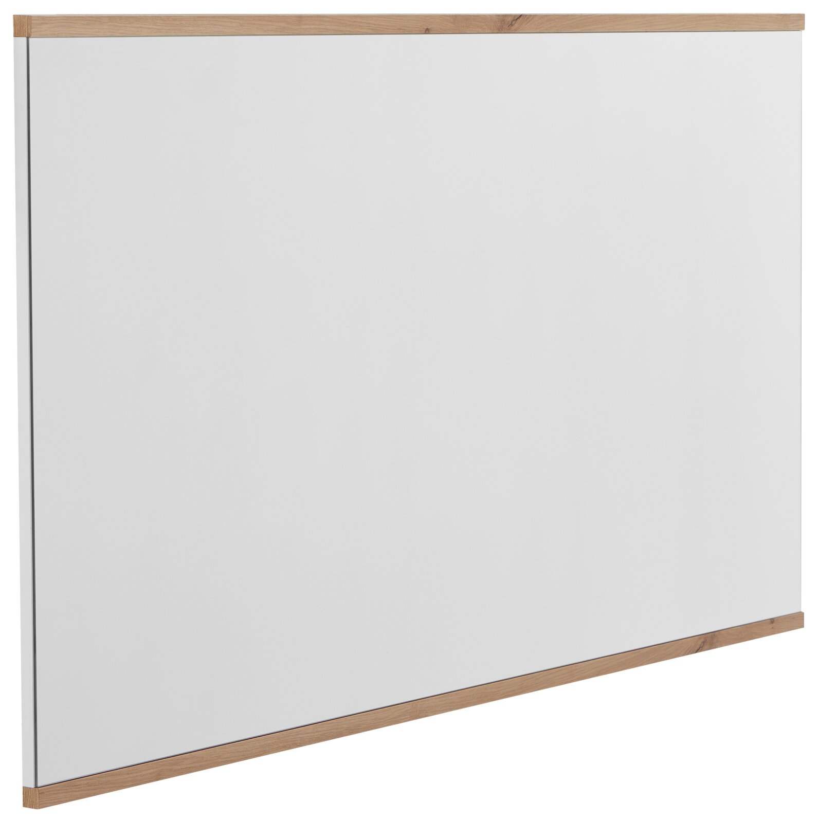 XORA XL-Spiegel YAMAEL Großer rechteckiger XL-Spiegel mit Holzrahmen, seitliche Perspektive