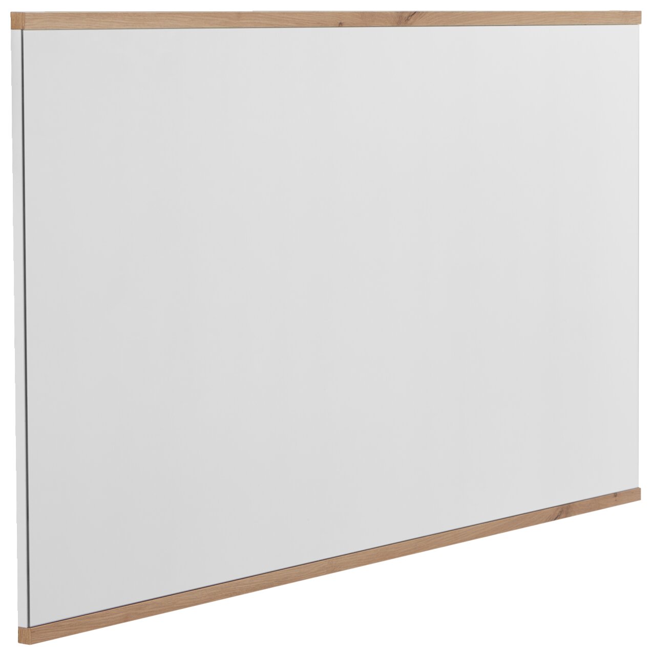 XORA XL-Spiegel YAMAEL Großer rechteckiger XL-Spiegel mit Holzrahmen, seitliche Perspektive