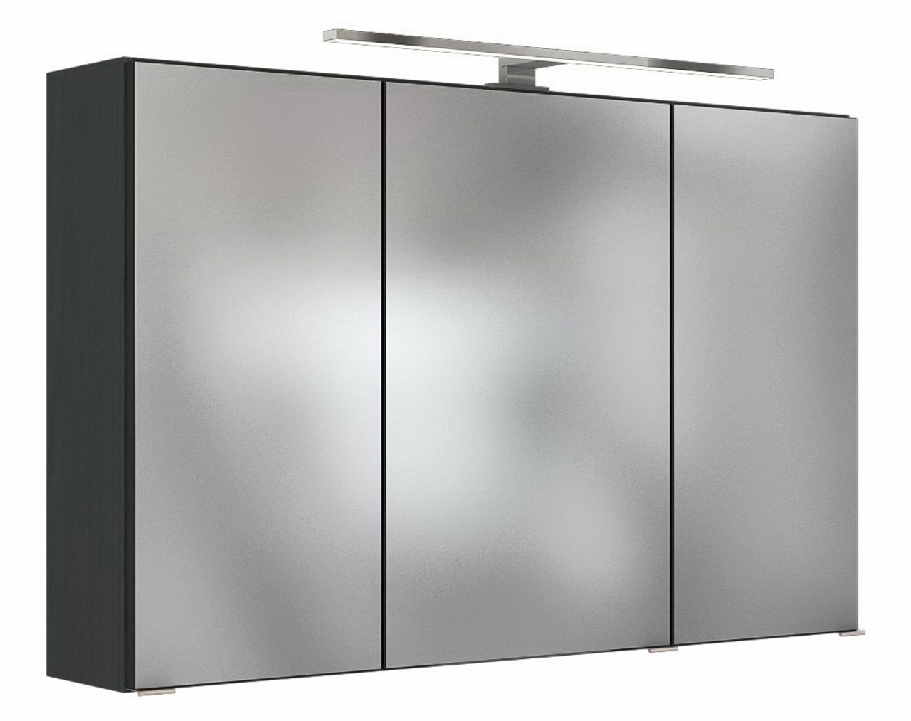 XORA Spiegelschrank PIENZA Moderner Spiegelschrank mit drei Türen und integrierter Beleuchtung, Frontalansicht