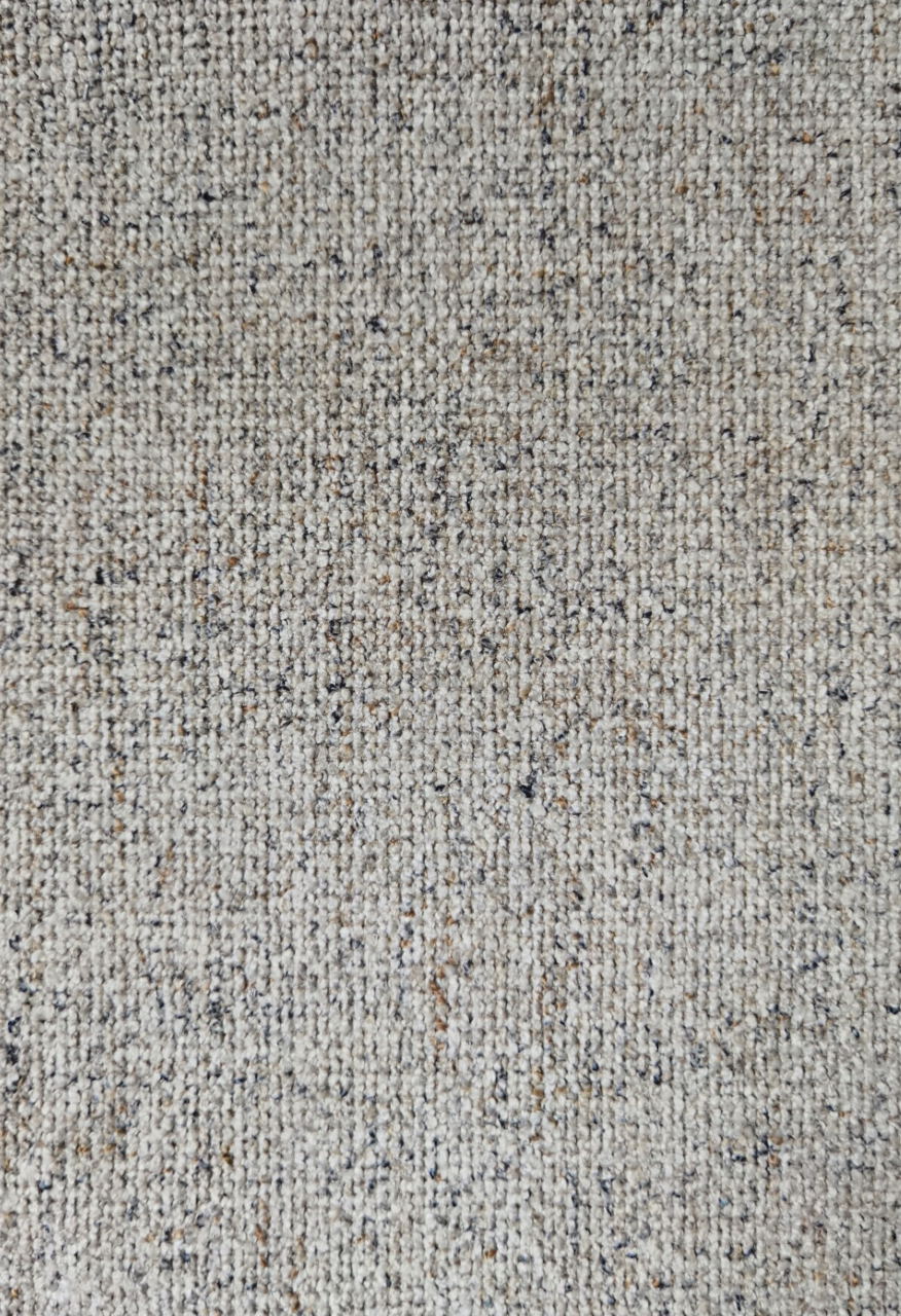 Nahaufnahme eines beige-gemusterten Stoffes, möglicherweise Polsterung für den Armlehnstuhl Dieter Knoll Armlehnstuhl PABLO.