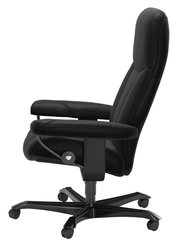 Schwarzer Stressless Chefsessel OFFICE CONSUL, Seitenansicht