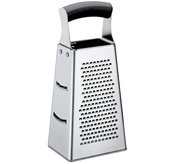 Vierkantreibe aus Edelstahl mit schwarzem Griff, seitliche Perspektive