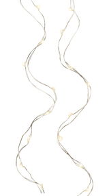 LED-Lichterkette mit warmweißen Lichtern, Draufsicht