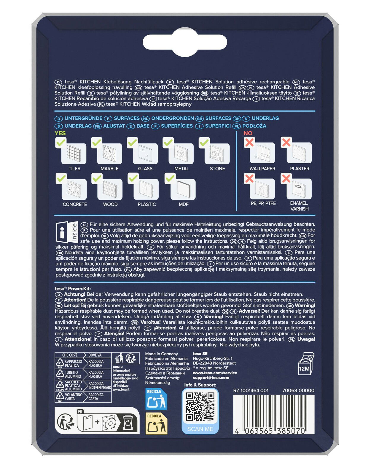 Tesa Power.Kit Refill-Set KITCHEN Tesa Power.Kit Refill-Set KITCHEN