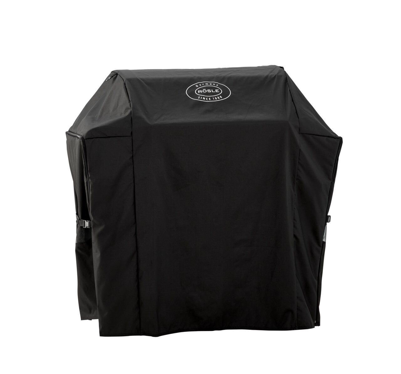 Rösle Afdekhoes voor BBQ-station VIDERO G4/G4-S & ALLFLAME 4 Schwarze Abdeckhaube für BBQ-Station G4, Vorderansicht