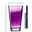 Violettfarbenes Trinkglas Vario mit 280 ml Fassungsvermögen, seitliche Ansicht