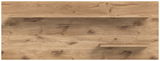 Holz-Wandboard mit natürlicher Maserung, frontal betrachtet