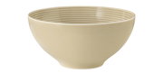 Schüssel Beat 15,5cm in sandbeige, seitliche Perspektive