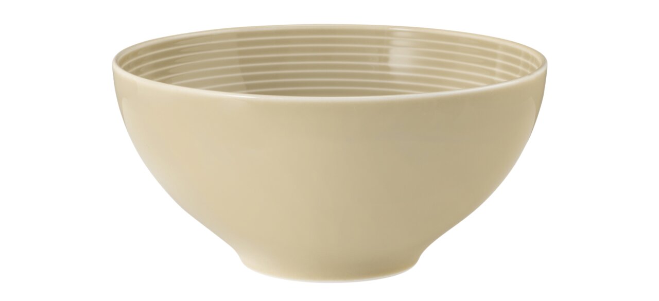 Seltmann Weiden Schüssel BEAT Schüssel Beat 15,5cm in sandbeige, seitliche Perspektive