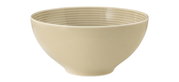 Schotel Beat 15,5 cm in zandbeige, zijaanzicht