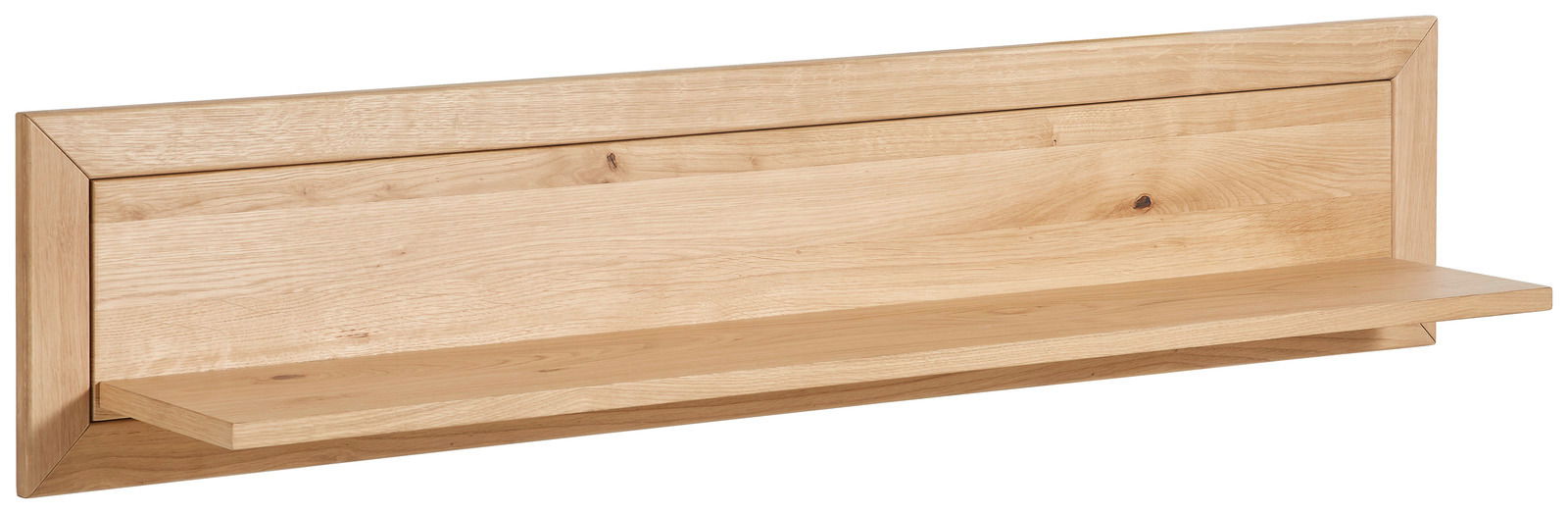 Cantus Wandplank CLEVELAND Holz-Wandboard in natürlicher Eichenoptik, seitliche Perspektive