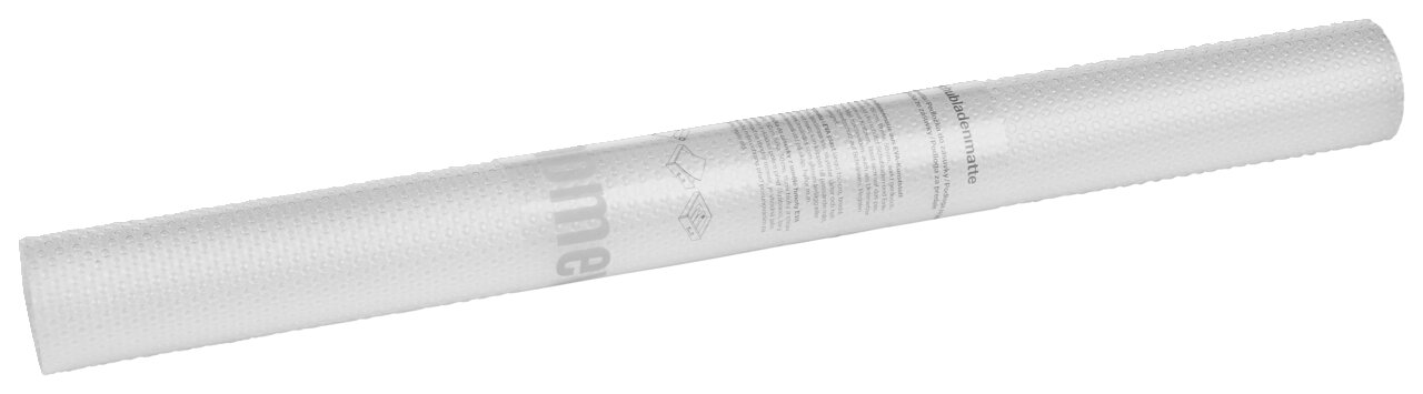 Homeware Schubladenmatte Rolle einer transparenten Schubladenmatte mit strukturierter Oberfläche, seitliche Perspektive