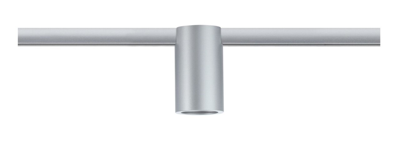 PAULMANN Ceiling Socket URAIL Silberne Deckenfassung für URAIL-System, seitliche Perspektive