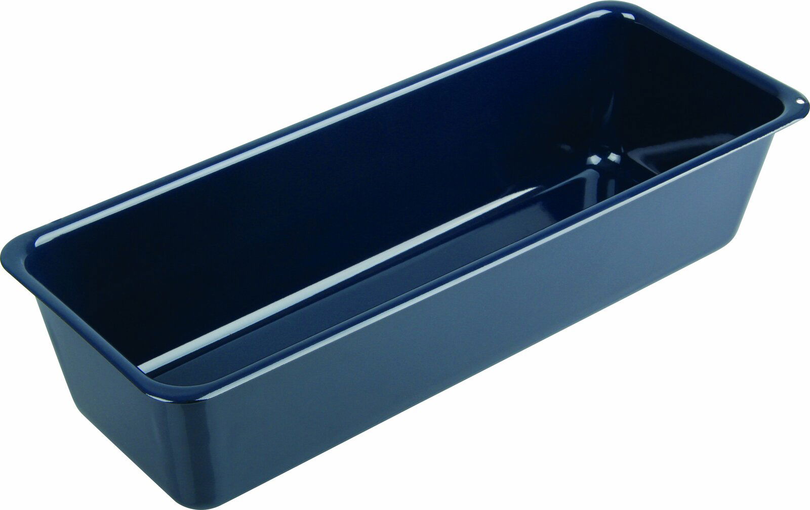 Brotbackform 35 cm in blauer Farbe, seitliche Perspektive