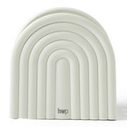 Schneidbrettset in Form eines gestapelten Halbkreises, Vorderansicht