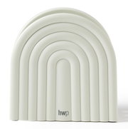 Schneidbrettset in Form eines gestapelten Halbkreises, Vorderansicht