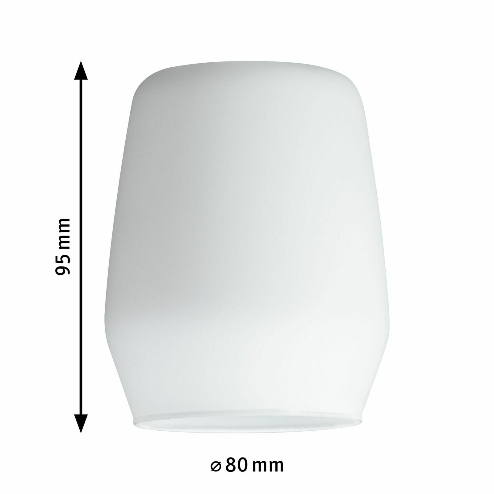 PAULMANN Sierparaplu Vento URAIL Weißer Dekoschirm Vento, zylindrische Form, 95 mm hoch, 80 mm Durchmesser, seitliche Perspektive