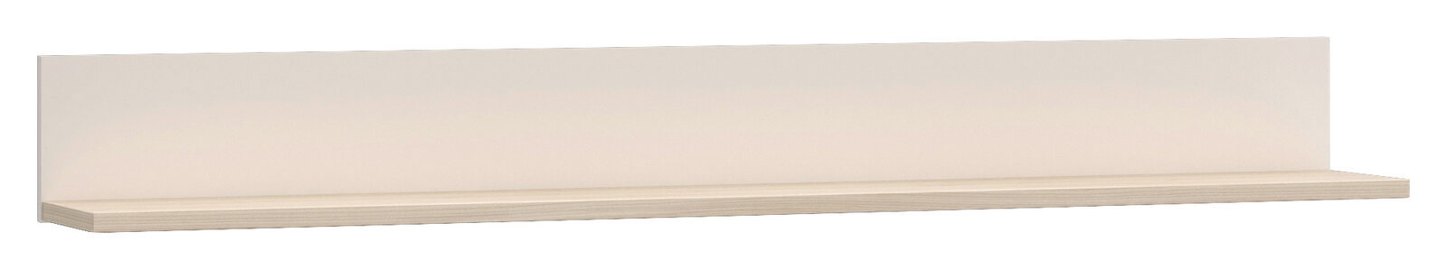 Wandboard in heller Holzoptik, seitliche Perspektive