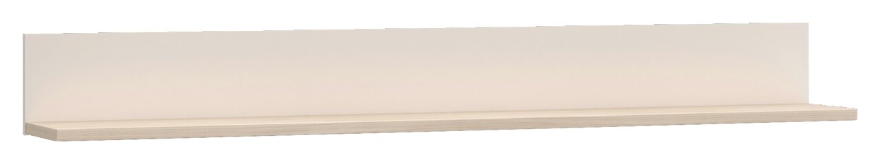 Wandboard in heller Holzoptik, seitliche Perspektive