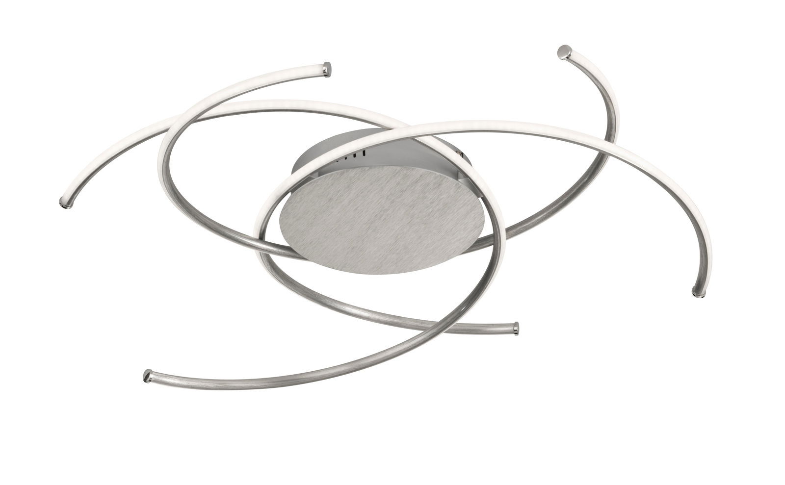 WOFI Leuchten Deckenleuchte JULS Moderne Deckenleuchte mit geschwungenen Metallarmen, seitliche Perspektive