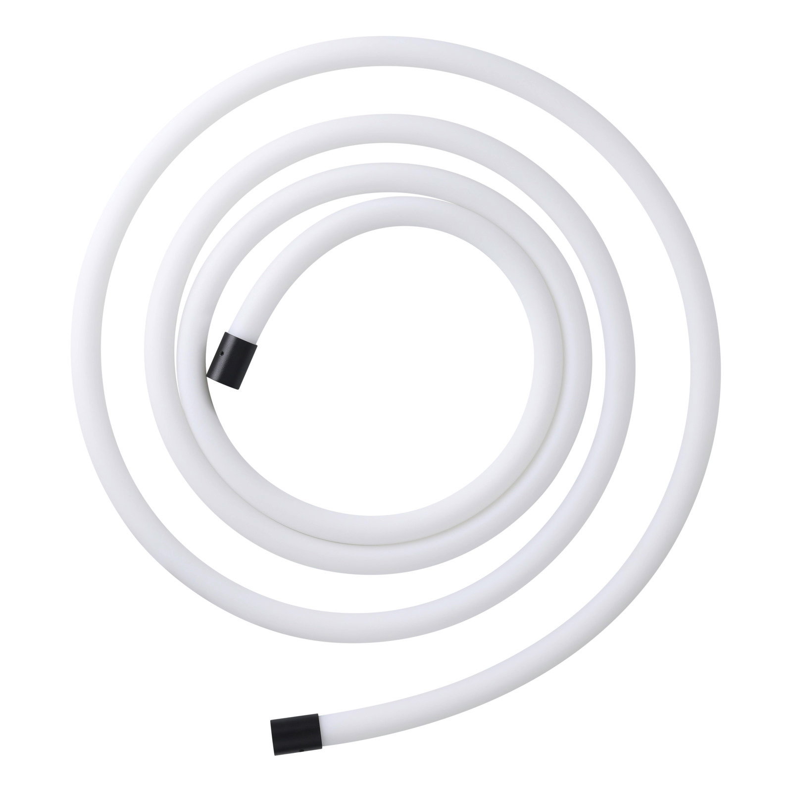 LED-Lichtschlauch in spiralförmiger Anordnung aus der Vogelperspektive