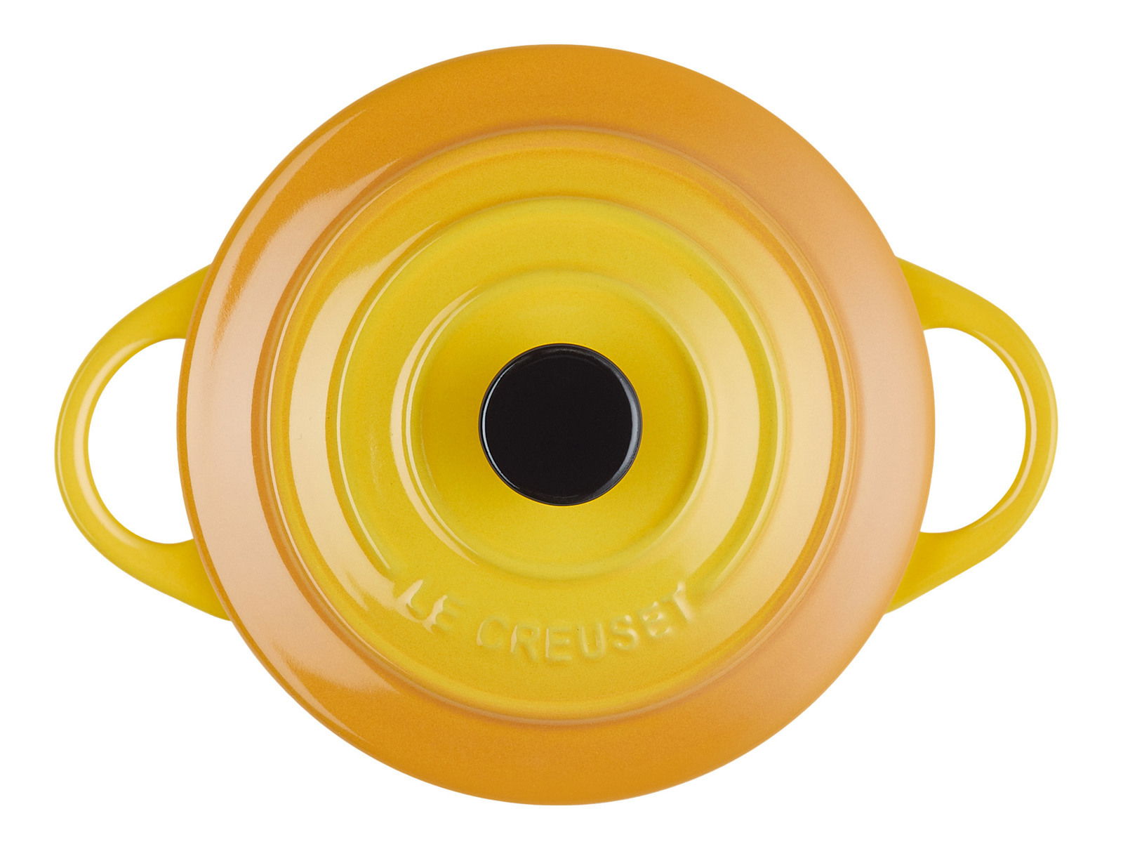 Mini Cocotte 10cm in der Farbe Nectar, Draufsicht