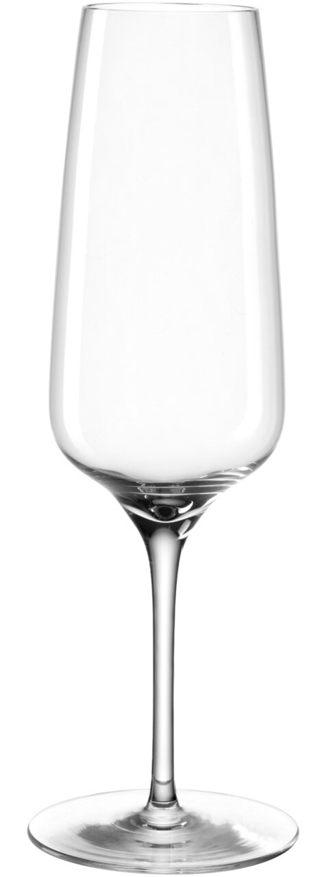 Sektglas 240ml CESTI, frontalansicht, elegantes Design mit langem Stiel und schmalem Kelch