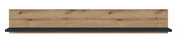 Wandboard aus Holz mit dunkler Ablage, frontale Ansicht
