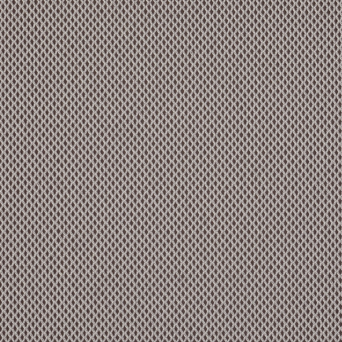 Nahaufnahme eines Sitzhockers mit grauem, rautenförmigem Stoffmuster, Draufsicht