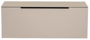 Hänge-Lowboard in beige aus der Frontansicht
