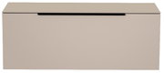 Hänge-Lowboard in beige aus der Frontansicht